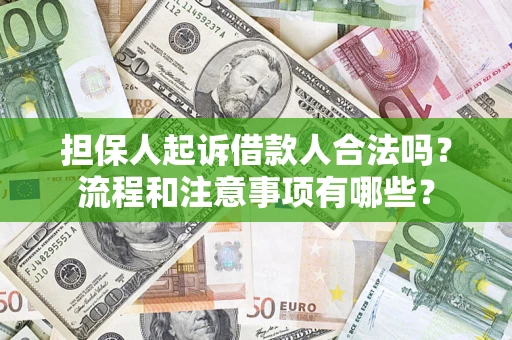 济南担保人起诉借款人合法吗？流程和注意事项有哪些？