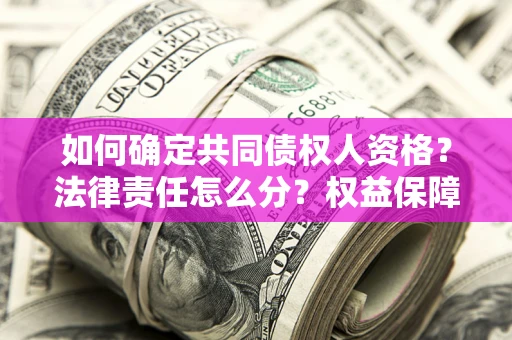济南如何确定共同债权人资格？法律责任怎么分？权益保障技巧揭秘！
