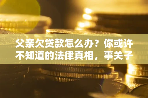 济南父亲欠贷款怎么办？你或许不知道的法律真相，事关子女未来