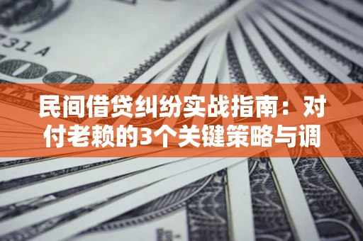 济南民间借贷纠纷实战指南：对付老赖的3个关键策略与调解盲区解析