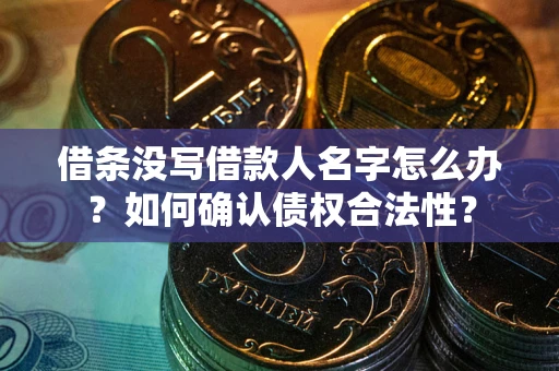 济南借条没写借款人名字怎么办？如何确认债权合法性？