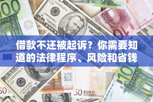 济南借款不还被起诉？你需要知道的法律程序、风险和省钱技巧