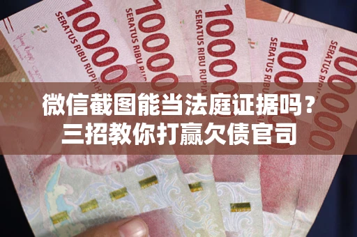 济南微信截图能当法庭证据吗？三招教你打赢欠债官司
